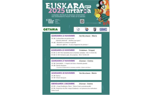 Euskararen Urtaroa - Initiation à la pala