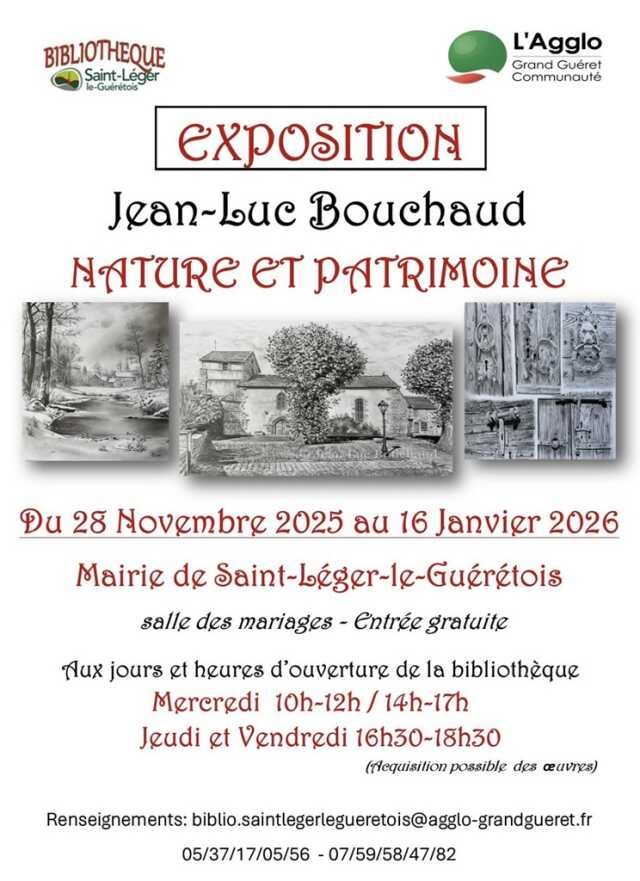 Exposition de Jean-Luc Bouchaud : Nature et Patrimoine