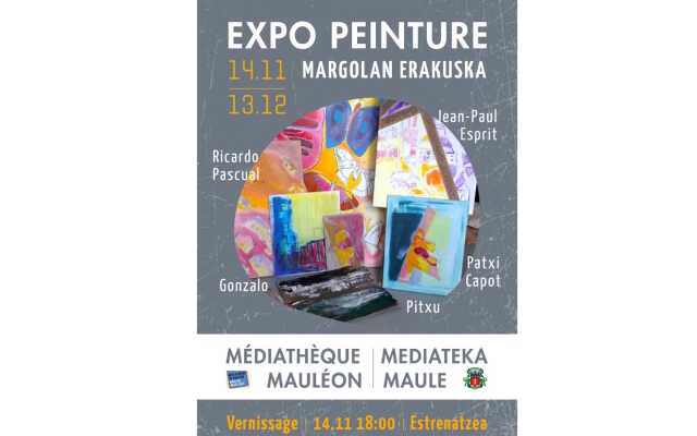 Exposition peintures de cinq artistes locaux
