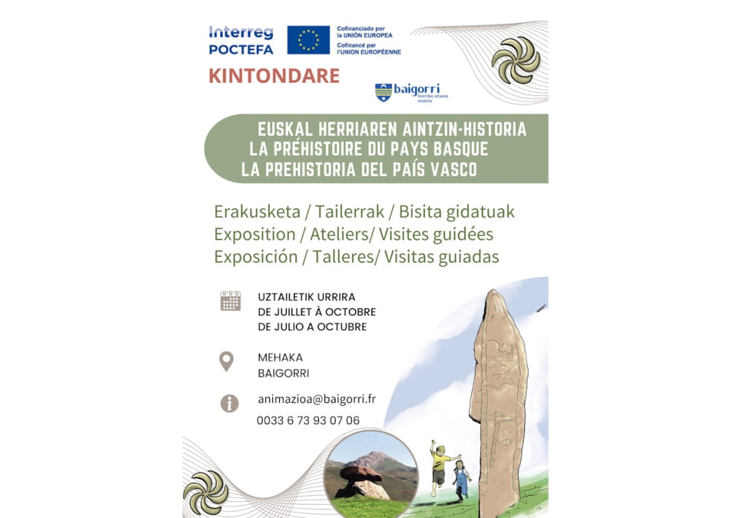 Exposition  : La préhistoire au Pays Basque : naitre et mourir dans la montagne.