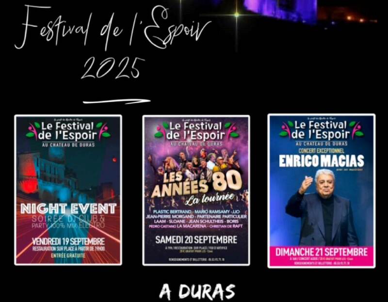 Festival de l'espoir - Concerts et spectacles tout public au profit des récoltes de l'Espoir