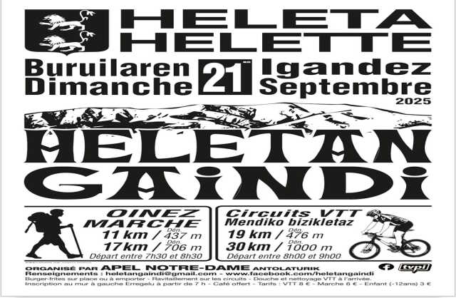 Randonnée Heletan Gaindi