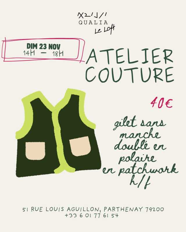 Atelier Couture : gilet sans manches !