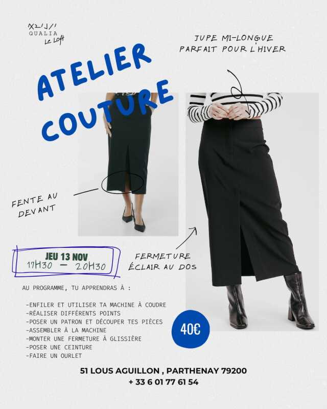 Atelier Couture : jupe d'hiver mi-longue !