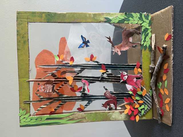 Automne en Scène : Atelier création d'un tableau sur la forêt