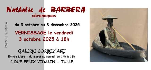 Galerie Correz'art : Exposition Nathalie de Barbera