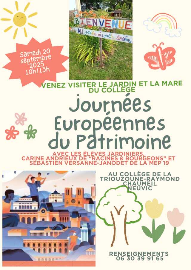 Journées Européennes du Patrimoine Collège la Triouzoune