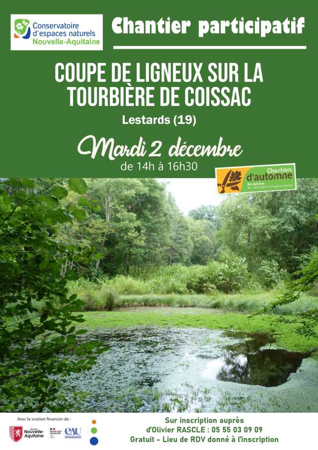 Chantier Participatif Tourbière de Coissac