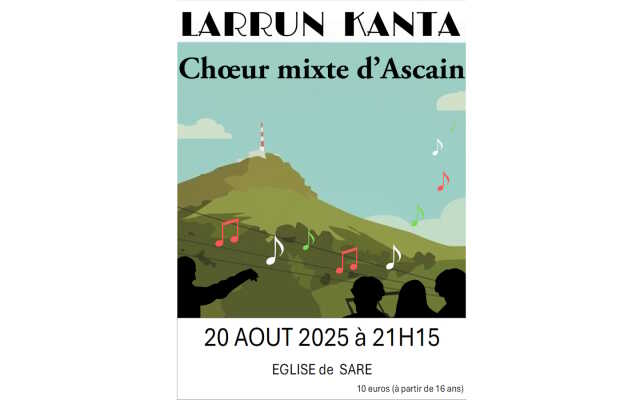 Concert de chœur basque - Larrun Kanta