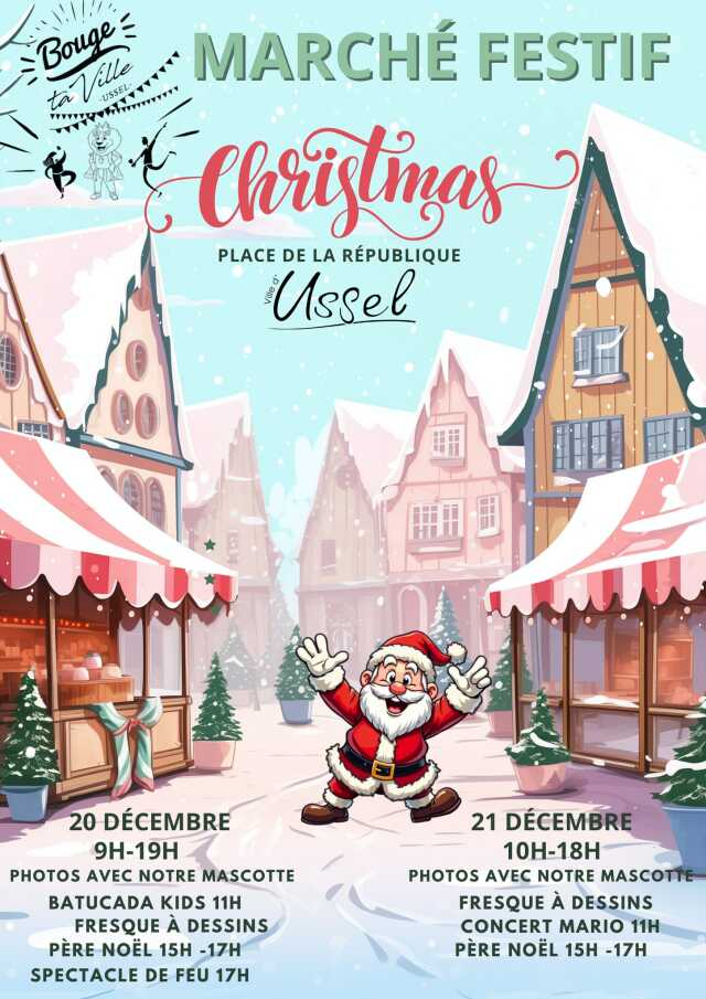 Marché de Noël festif