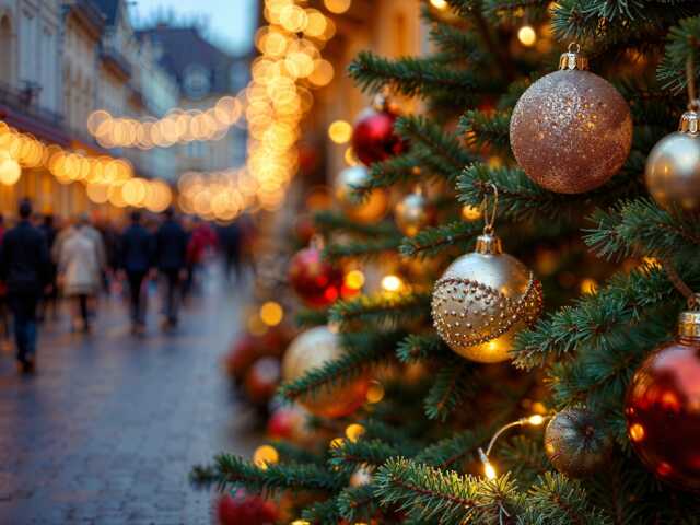 Illumination du sapin de Noël