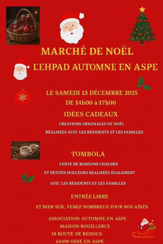 Marché de Noël de l'EHPAD Automne en Aspe