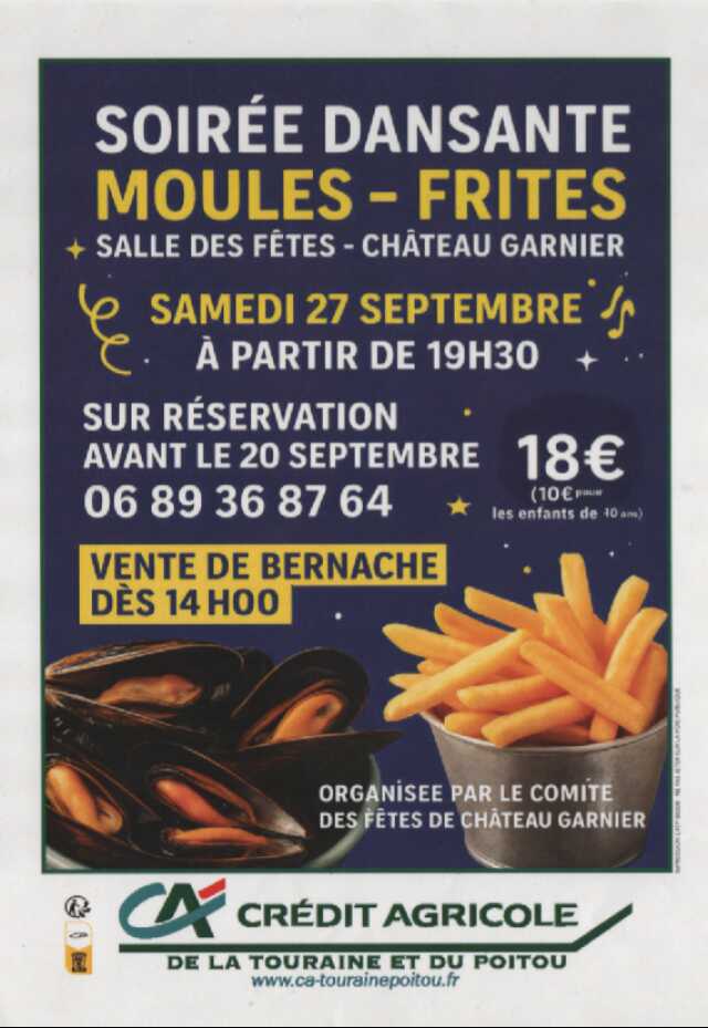 Soirée Dansante Moules-Frites