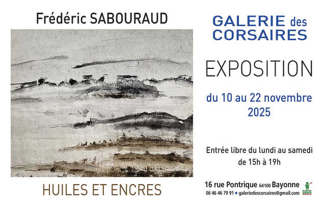Exposition de Frédéric Sabouraud à la galerie des corsaires