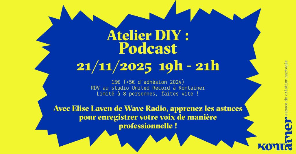 Atelier Diy : podcast avec Elise Laven de Wave Radio
