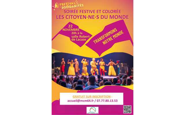 Soirée festive et colorée Les citoyen·ne·s du Monde