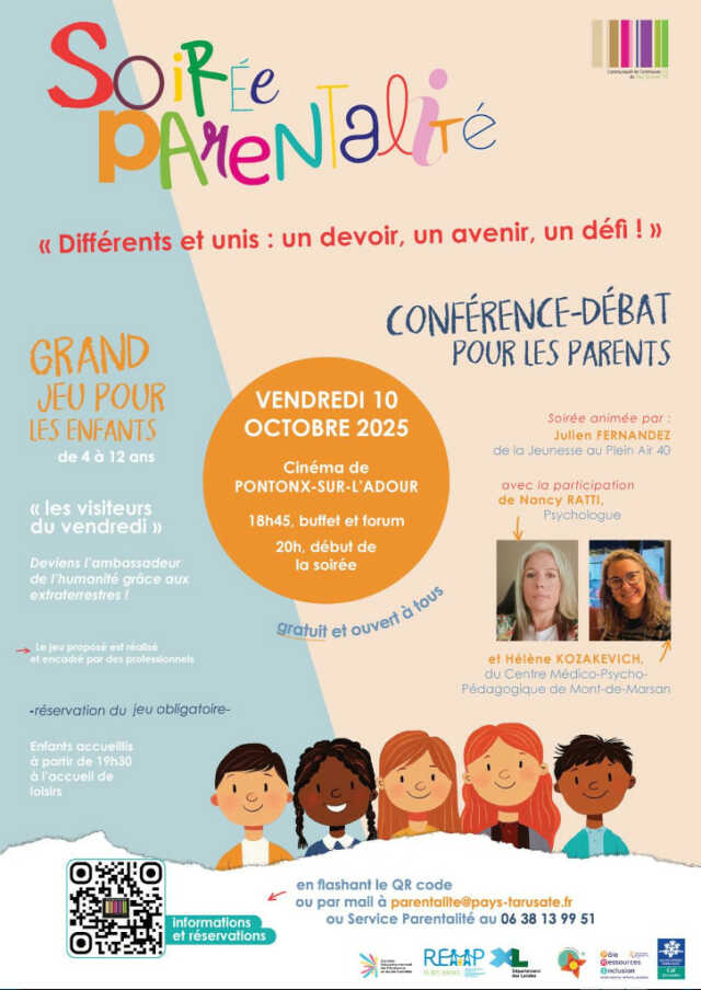 Soirée parentalité : Différents et unis : un devoir, un avenir, un défi !