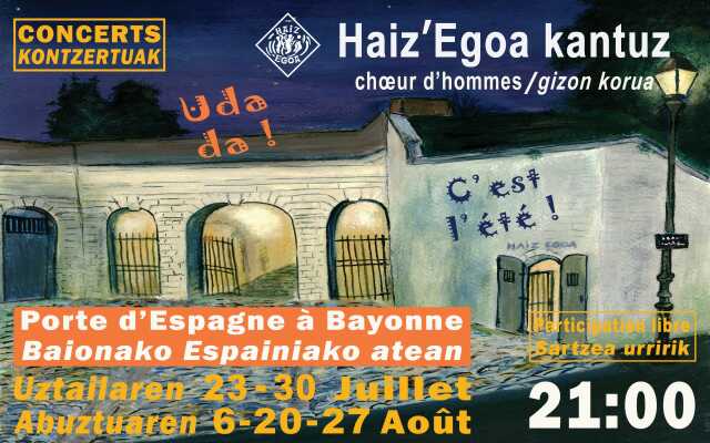 Concert choeur d'hommes Haiz Egoa