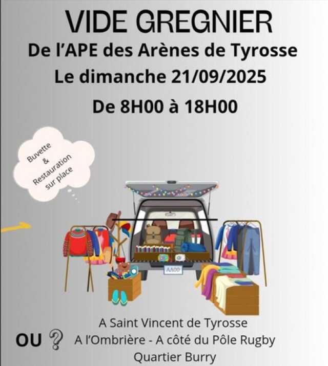 Vide grenier de l'APE des Arènes