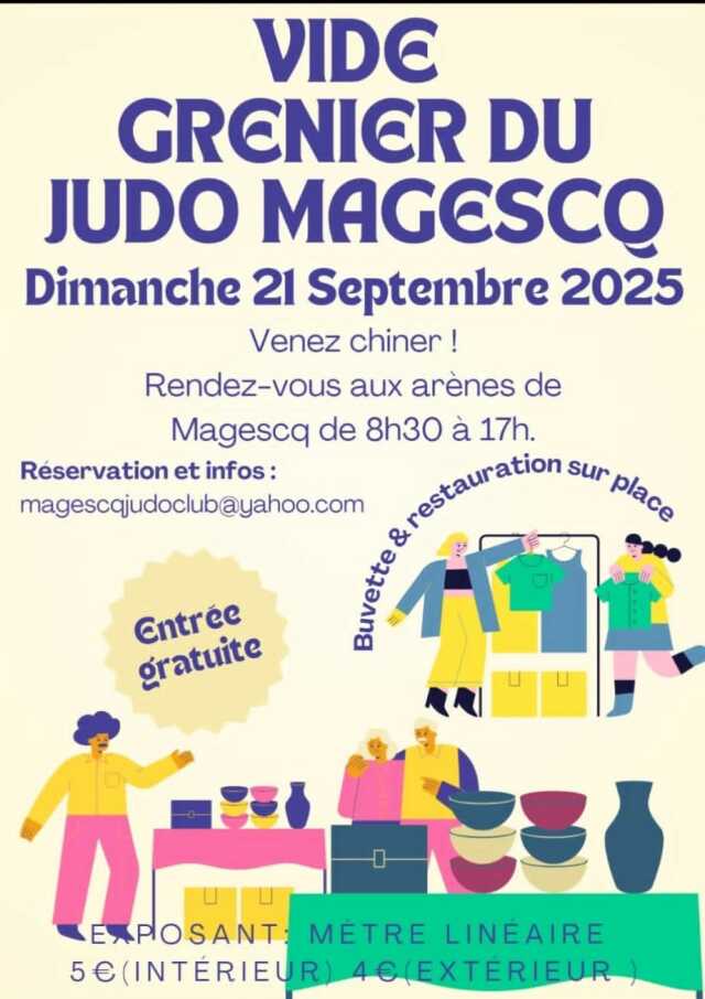 Vide grenier // Association Judo Magescq
