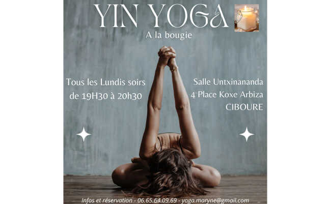 Yoga doux à la bougie