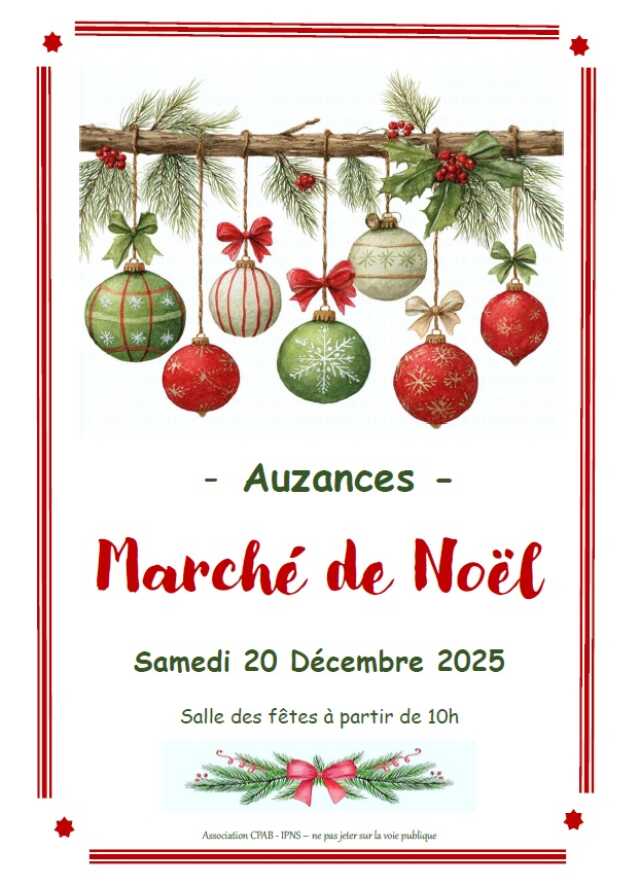 Marché de Noël à Auzances