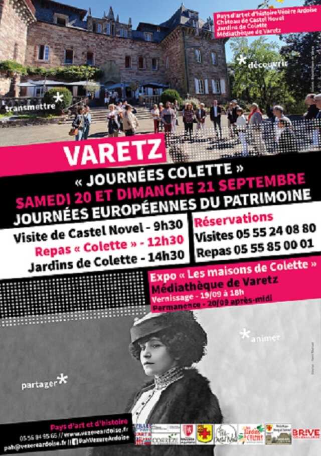 Les journées Colette, au château de Castel Novel et aux Jardins de Colette