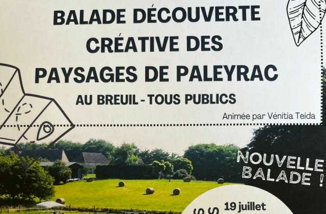 Balade découverte créative des paysages de Paleyrac