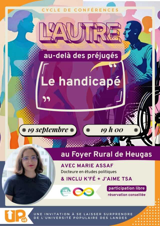Conférence de l'Université populaire des Landes : Le Handicapé, au-delà des préjugés