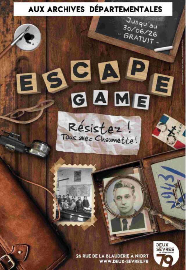 Escape Game aux Archives départementales des Deux-Sèvres à Niort
