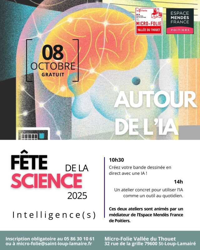 Fête de la science - Initiation à l'IA, à la Micro-Folie Vallée du Thouet