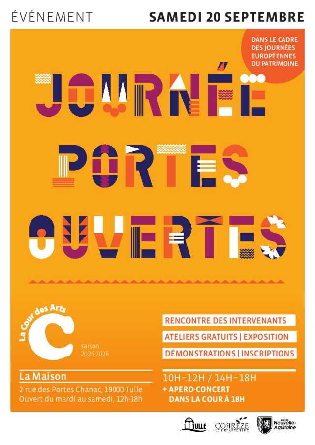 La Cour des Arts : Journées du patrimoine : Journée Portes Ouvertes