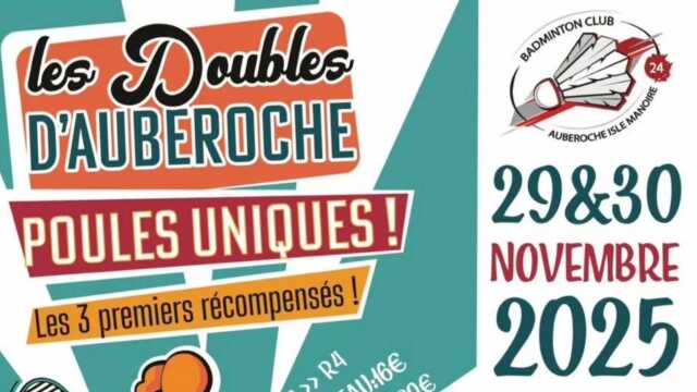 Les doubles d'Auberoche ! Badminton