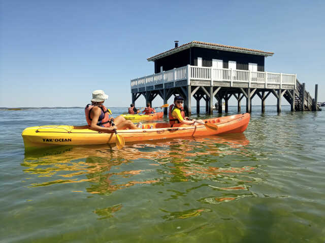 Randonnée en kayak à l'île aux oiseaux et les cabanes tchanquées
