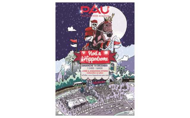 Courses Hippodrome de Pau - La magie de Noël