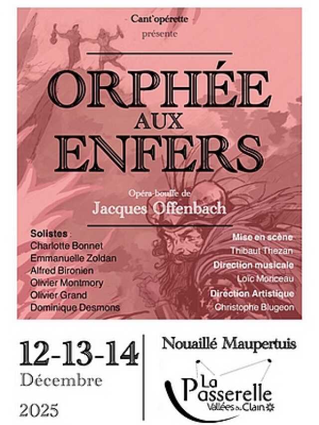 Orphée aux enfers, opéra bouffe Offenbach par Cantopérette