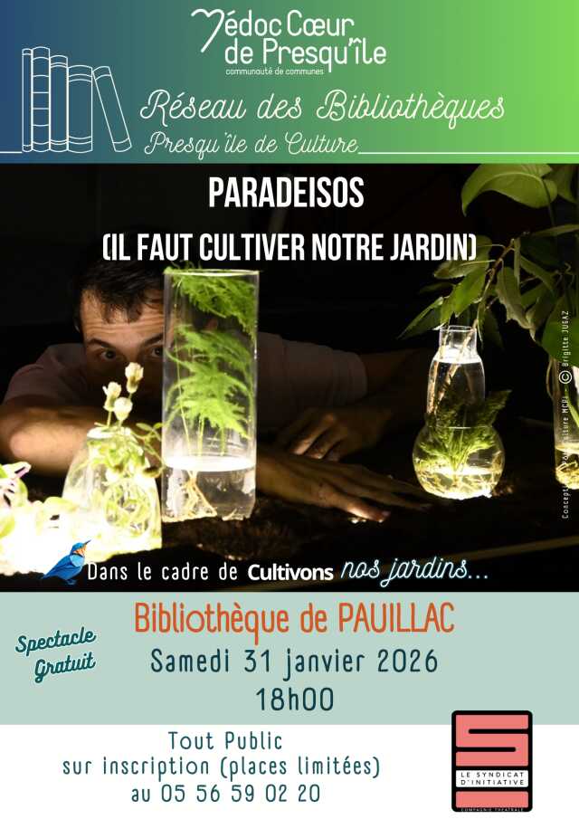 Paradéïsos Il faut cultiver notre jardin
