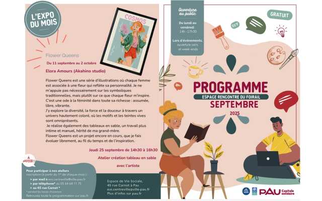 Programme de l'Espace de rencontre du Foirail - Septembre 2025