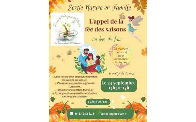 Sortie nature en famille: L'appel de la fée des saisons