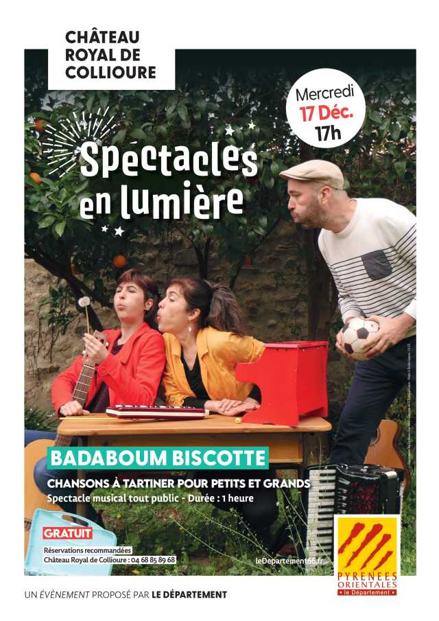 SPECTACLES EN LUMIÈRE « BADABOUM BISCOTTE »