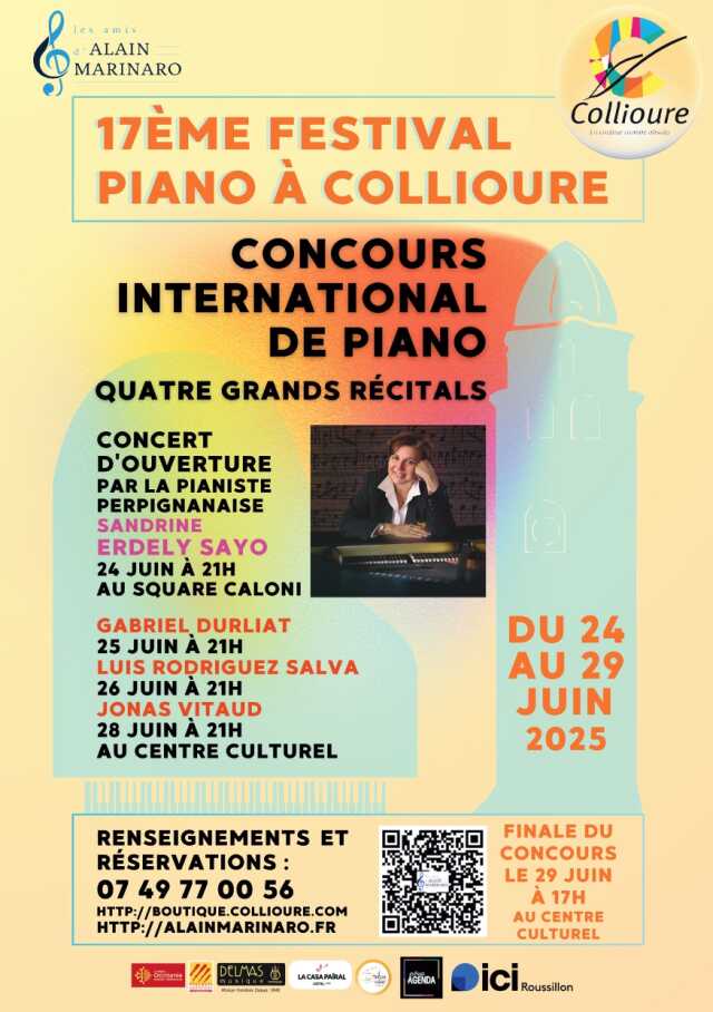17ÈME FESTIVAL DE PIANO À COLLIOURE !