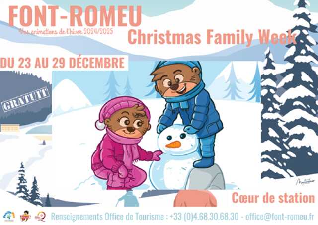 CHRISTMAS FAMILY WEEK 2024: PROGRAMME COMPLET