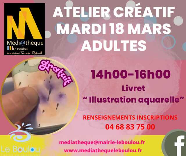 ATELIER CRÉATIF « LIVRET AQUARELLE »