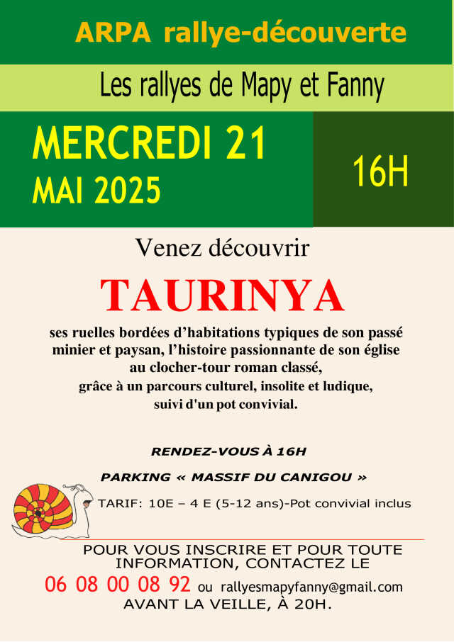 LES RALLYES DE MAPY ET FANNY: TAURINYA