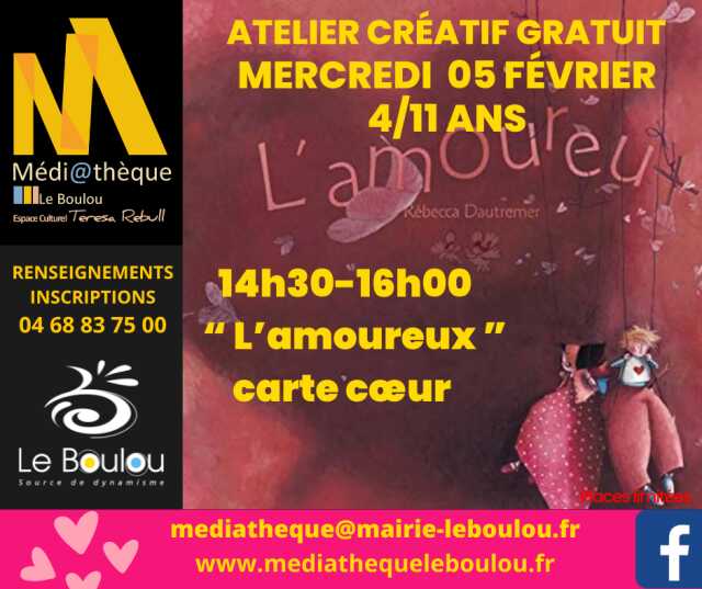 ATELIER CRÉATIF « L’AMOUREUX »