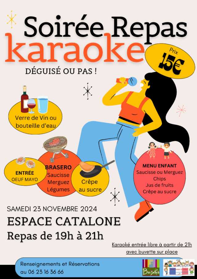 SOIRÉE REPAS KARAOKE