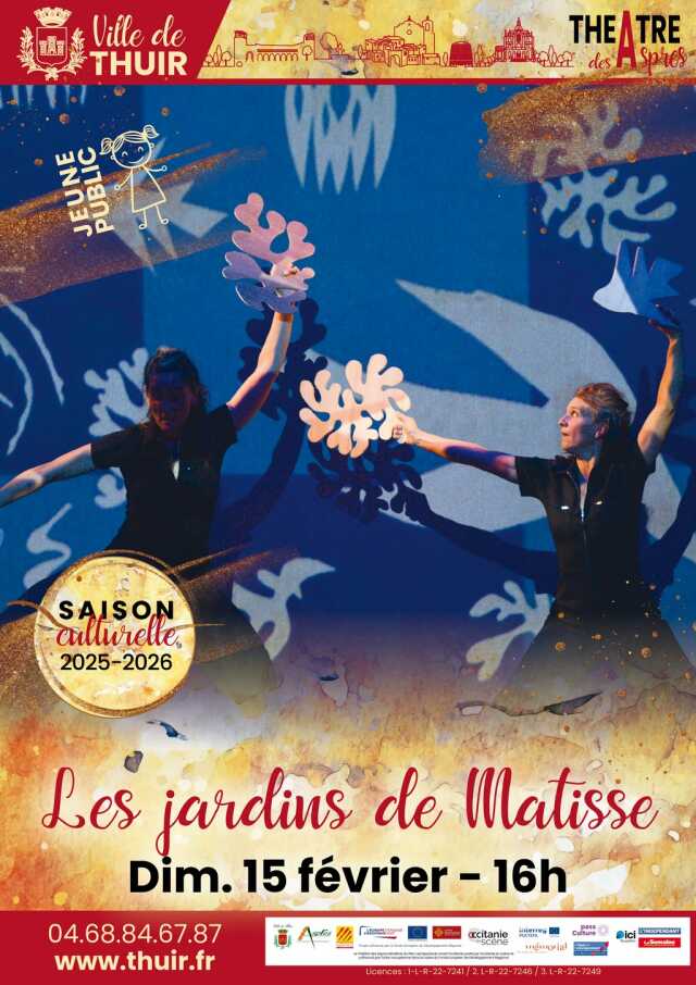 THÉÂTRE DES ASPRES -SAISON CULTURELLE 25/26 : LES JARDINS DE MATISSE