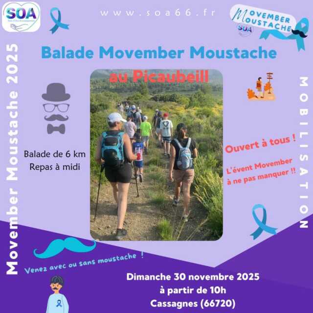 BALADE MOVEMBER MOUSTACHE