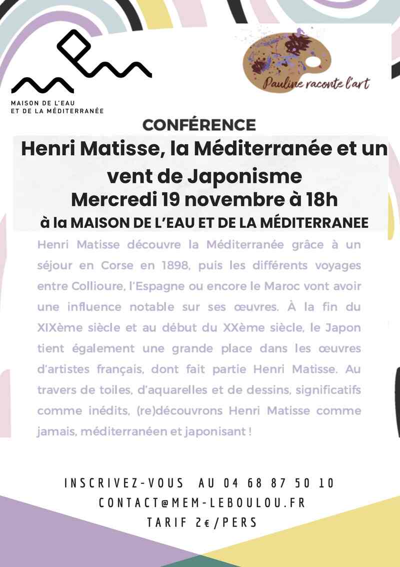 HENRI MATISSE, LA MÉDITERRANÉE ET UN VENT DE JAPONISME '' PAR PAULINE RACONTE L'ART.