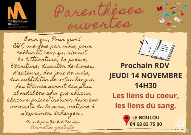 PARENTHÈSES OUVERTES